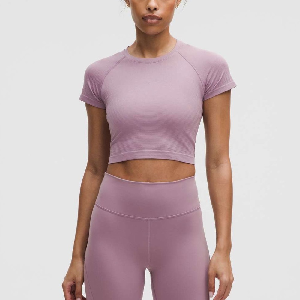 Lululemon Swiftly Tech Cropped Short-Sleeve Shirt 2.0